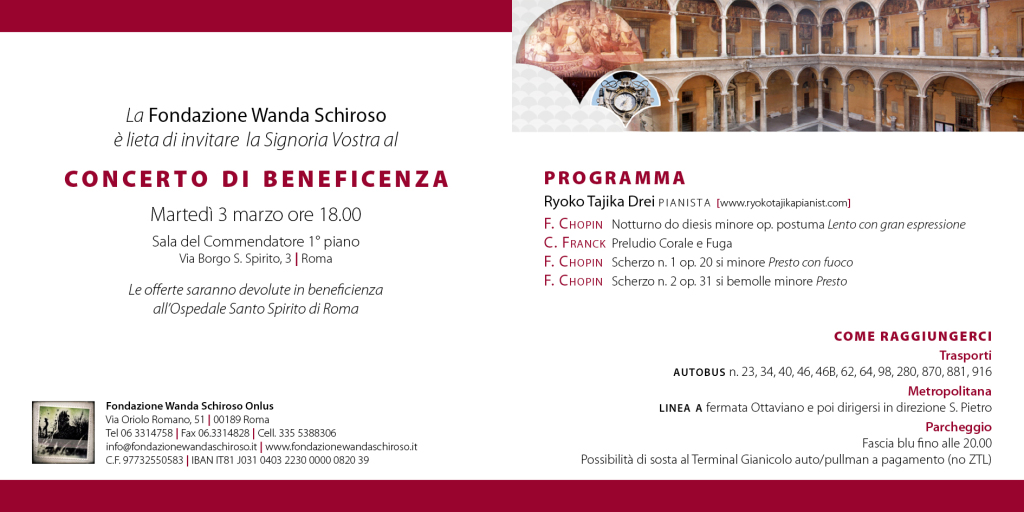 Invito Fondazione Wanda Schiroso